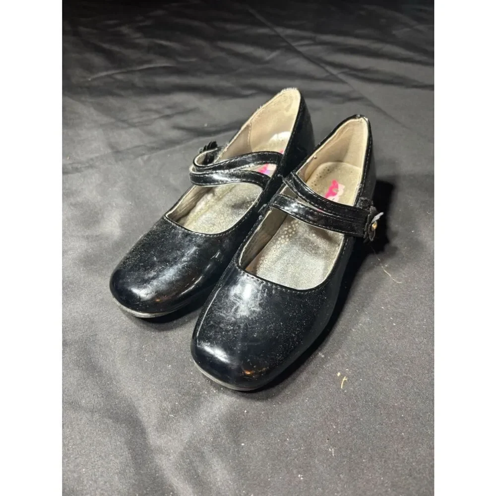 Josmo Girls Black Patent Mary Jane Shoes EPC Size 12